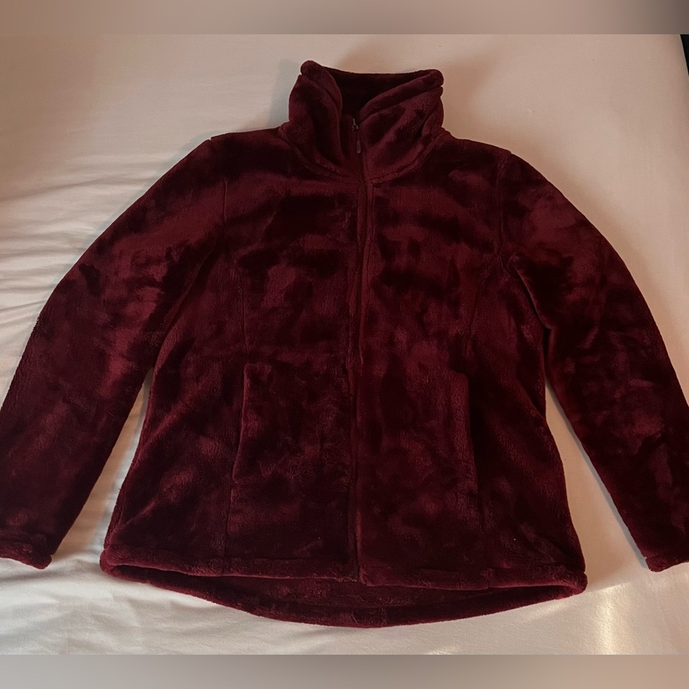 Burgundy Fur Jacket
